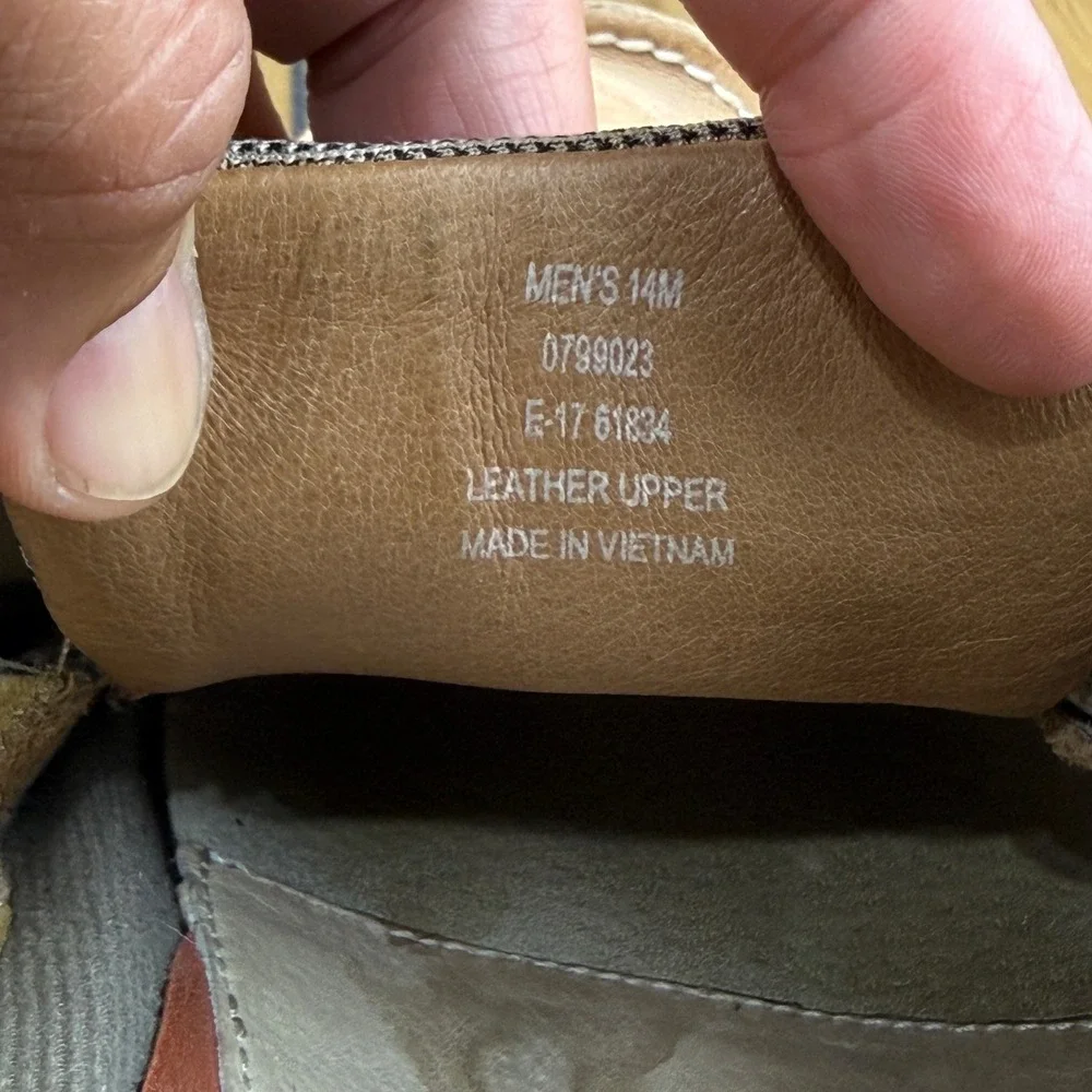 Sperry Top-Sider Billfish Tan Beige Leather Mesh Boat Shoes Mens 14M 0799023